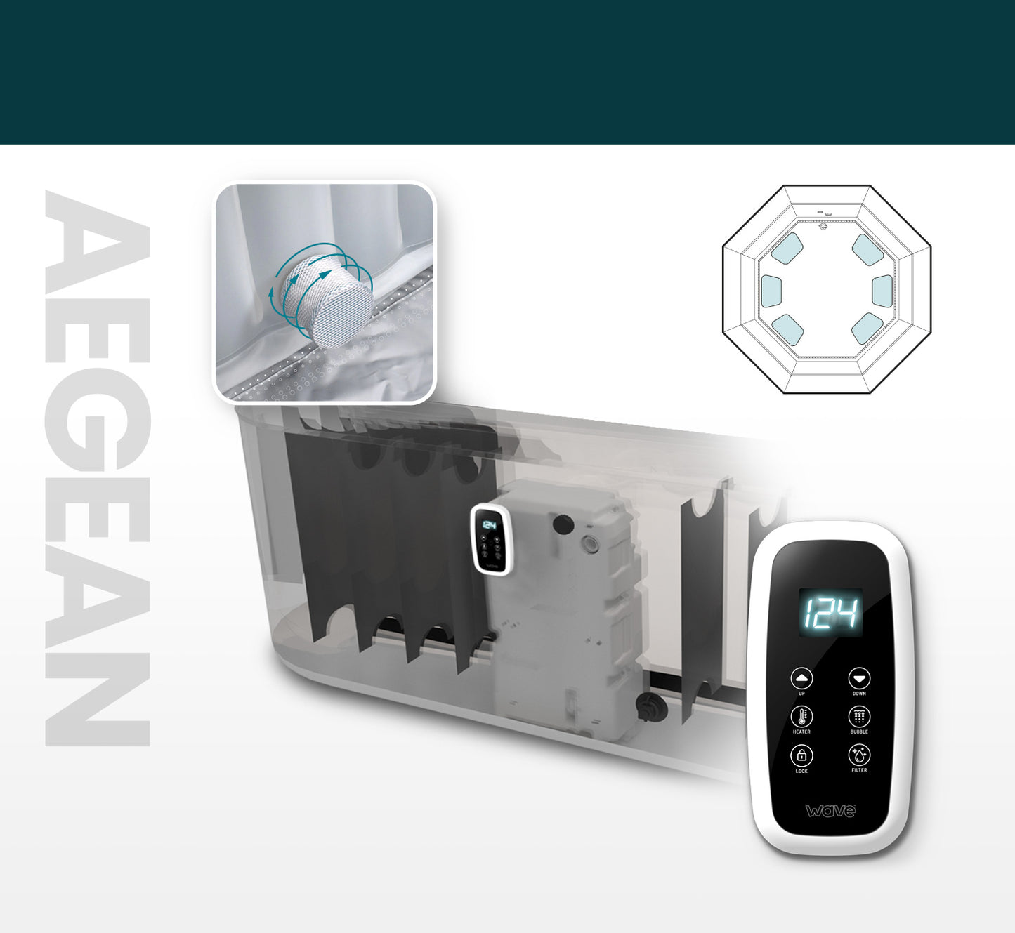 Aegean Wave Spa controller image