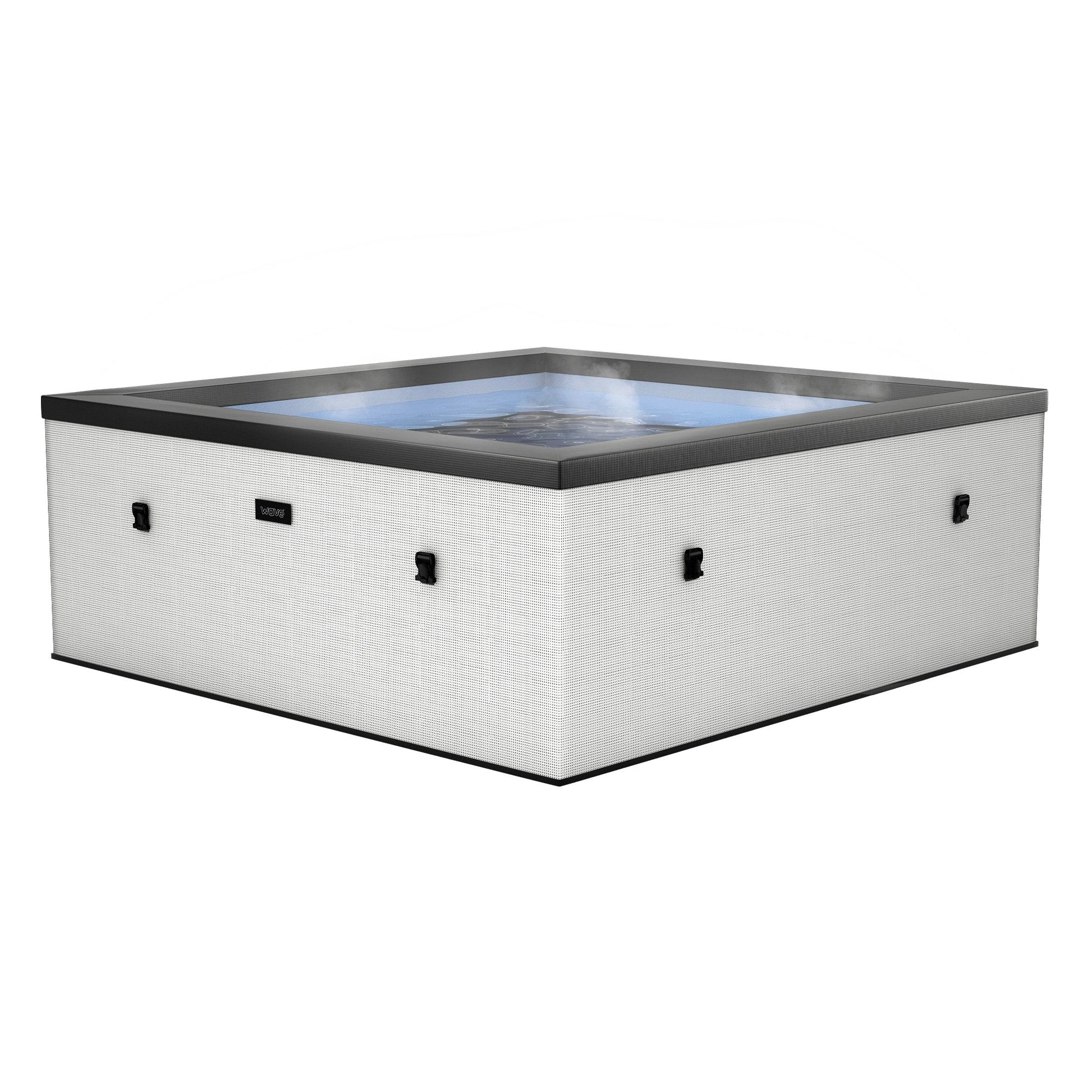 Garda 4 Person Eco Foam Hot Tub by Wave Spas UK in Pebble White. 