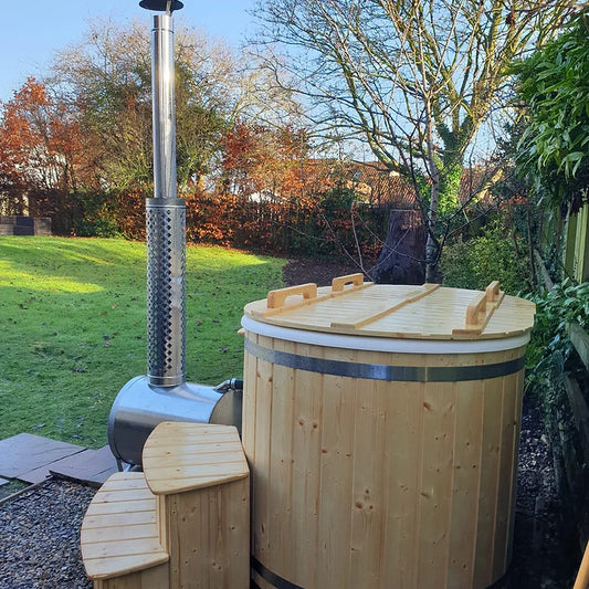 Sunny Hot Tubs Fibreglass Wooden Hot Tub 2 Seater