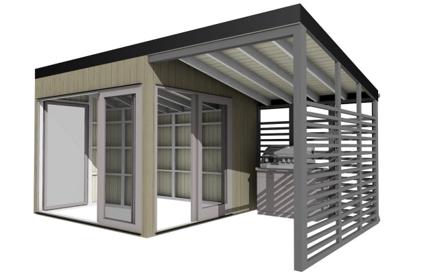 Viking Industrier Easy Cube 3 X 3 M with 2 X 3 M Grill Extension