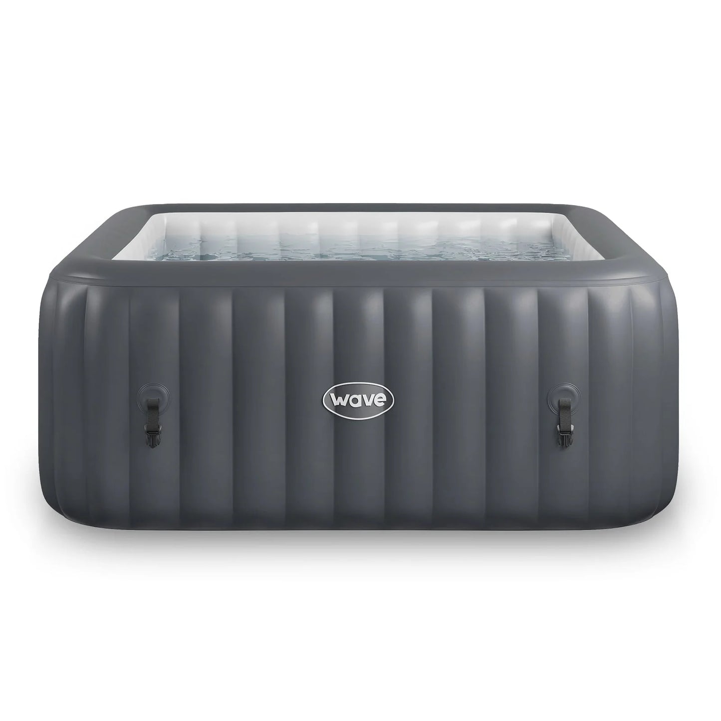 Pacific 6-Person Inflatable Hot Tub with Integrated Heater Dark Grey